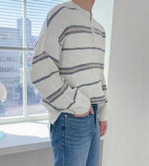 Striped Relaxed Fit Sweater