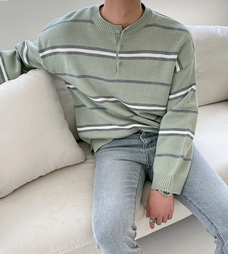 Striped Relaxed Fit Sweater