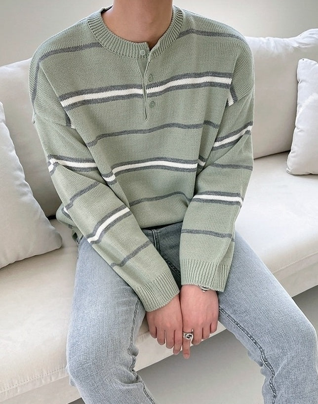 Striped Relaxed Fit Sweater