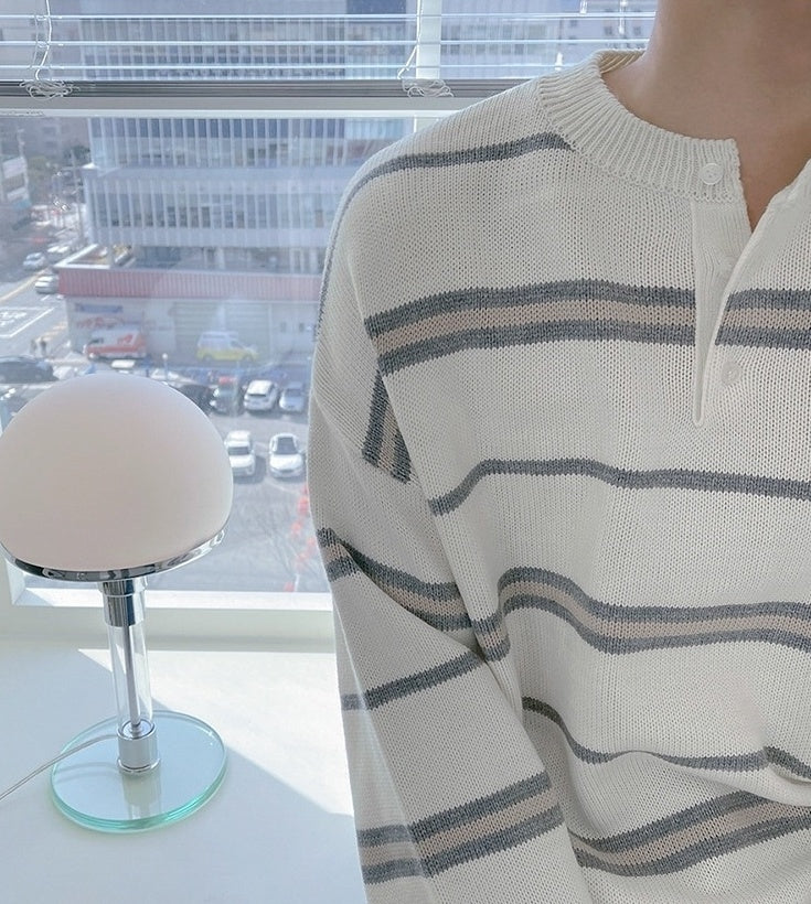 Striped Relaxed Fit Sweater