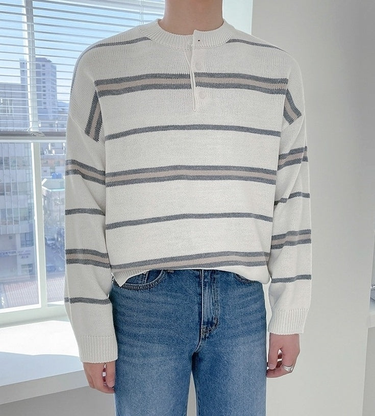 Striped Relaxed Fit Sweater