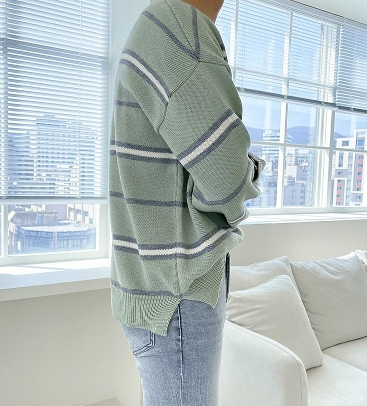 Striped Relaxed Fit Sweater