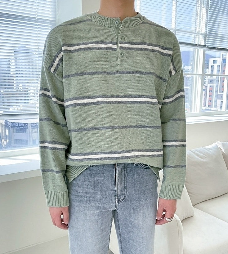Striped Relaxed Fit Sweater
