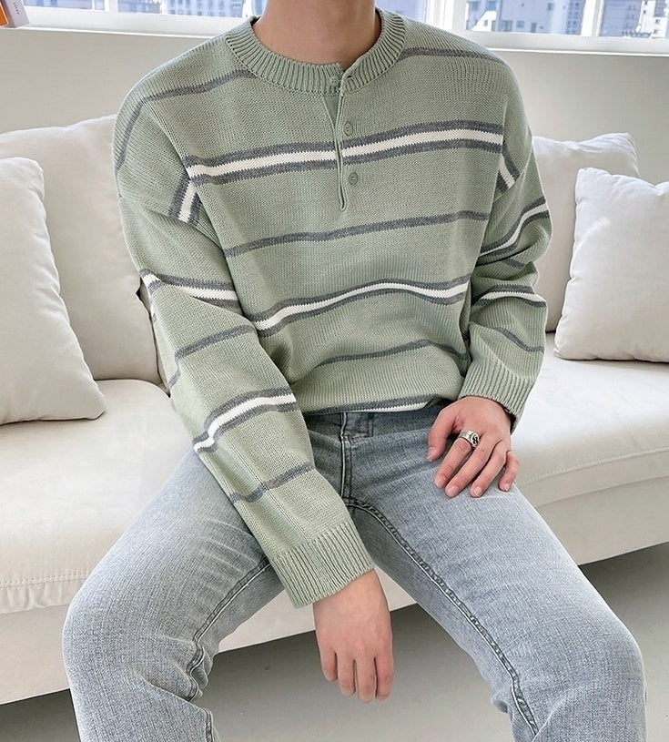 Striped Relaxed Fit Sweater