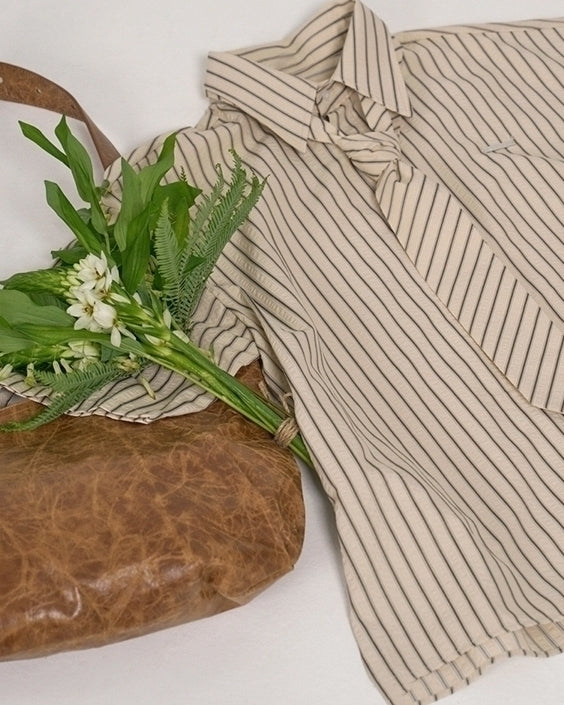 Striped Short Sleeve Casual Shirt Academy Style