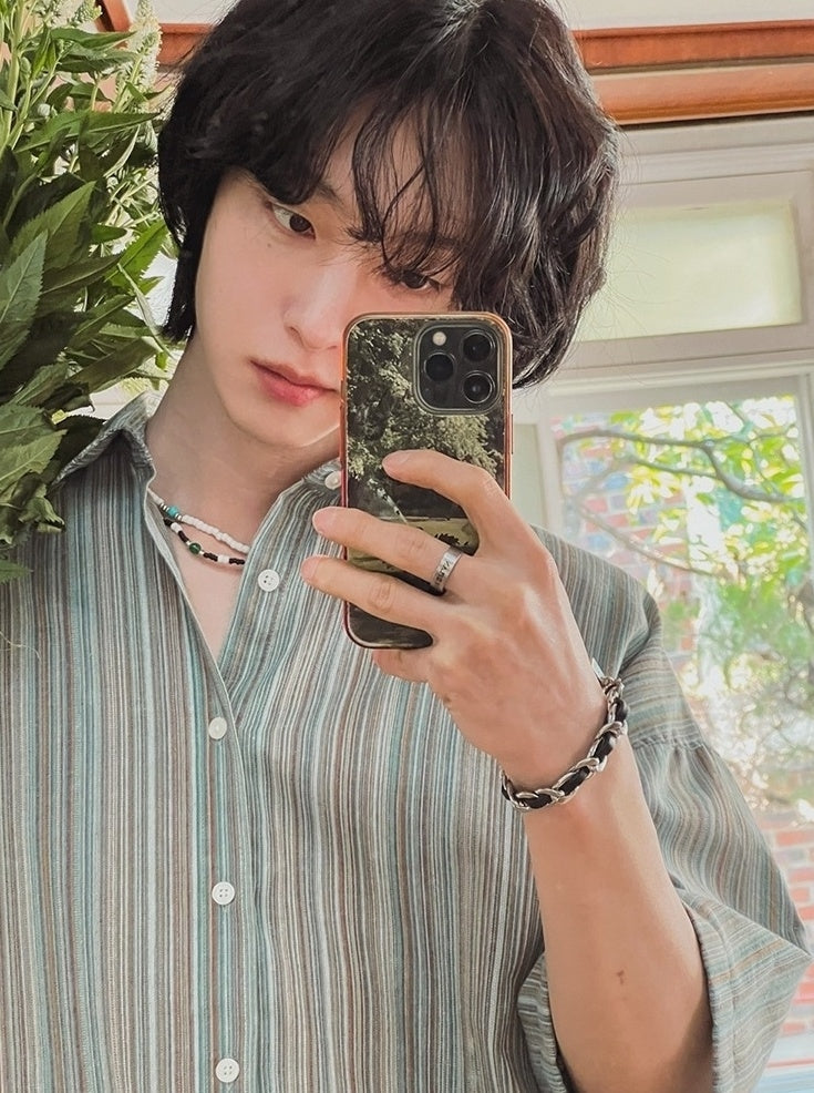 Striped Short Sleeve Casual Shirt