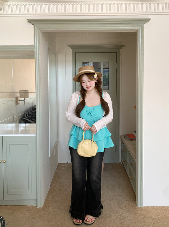 Style Loose Flare Jeans Pants