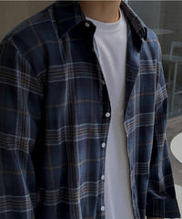 Style Plaid Long Sleeve Casual Shirt