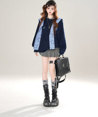Style Plaid Loose Sweater