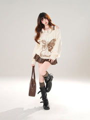 Style Pleated A Line Mini Skirt