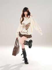 Style Pleated A Line Mini Skirt