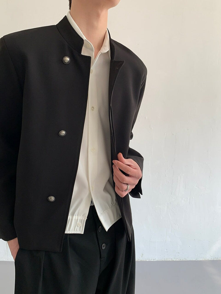 Style Stand Collar Blazer