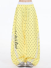 Style Striped Polka Dot Wide Leg Pants