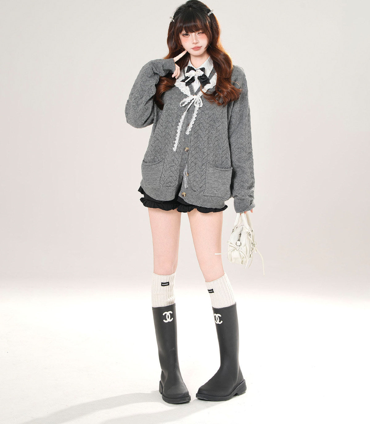Style V Neck Cardigan Sweater Jacket