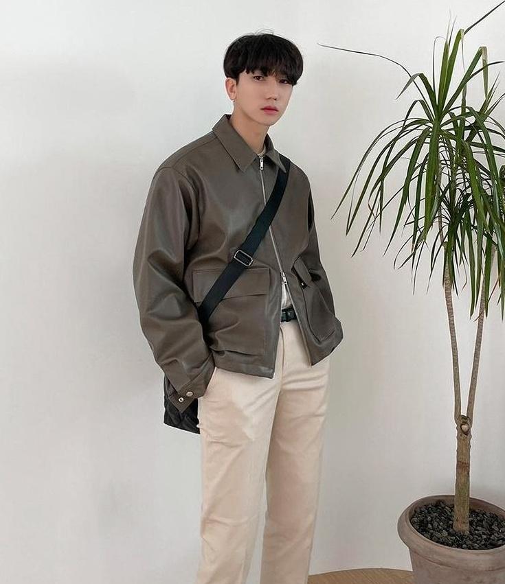 Stylish Biker PU Leather Jacket