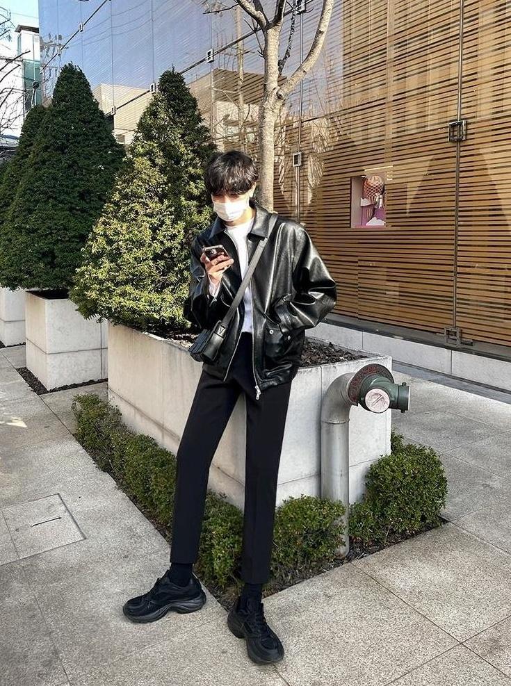 Stylish Biker PU Leather Jacket
