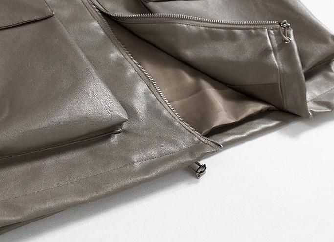 Stylish Biker PU Leather Jacket