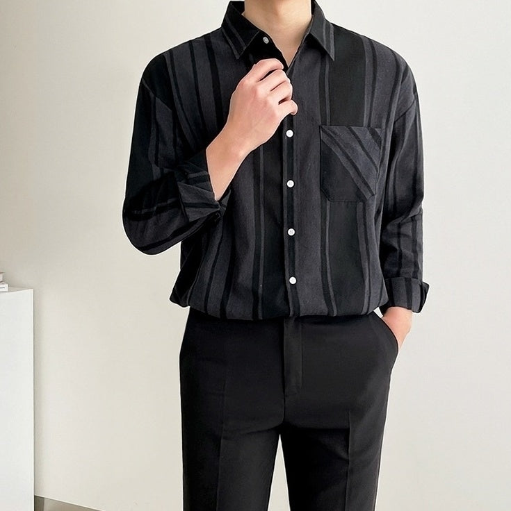 Stylish Black Long Sleeve Shirt