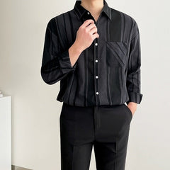 Stylish Black Long Sleeve Shirt