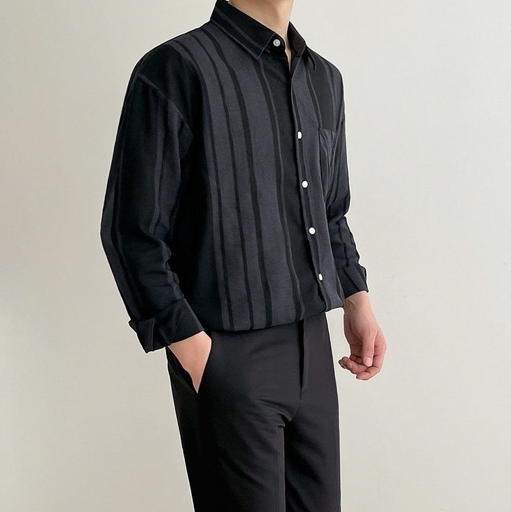 Stylish Black Long Sleeve Shirt