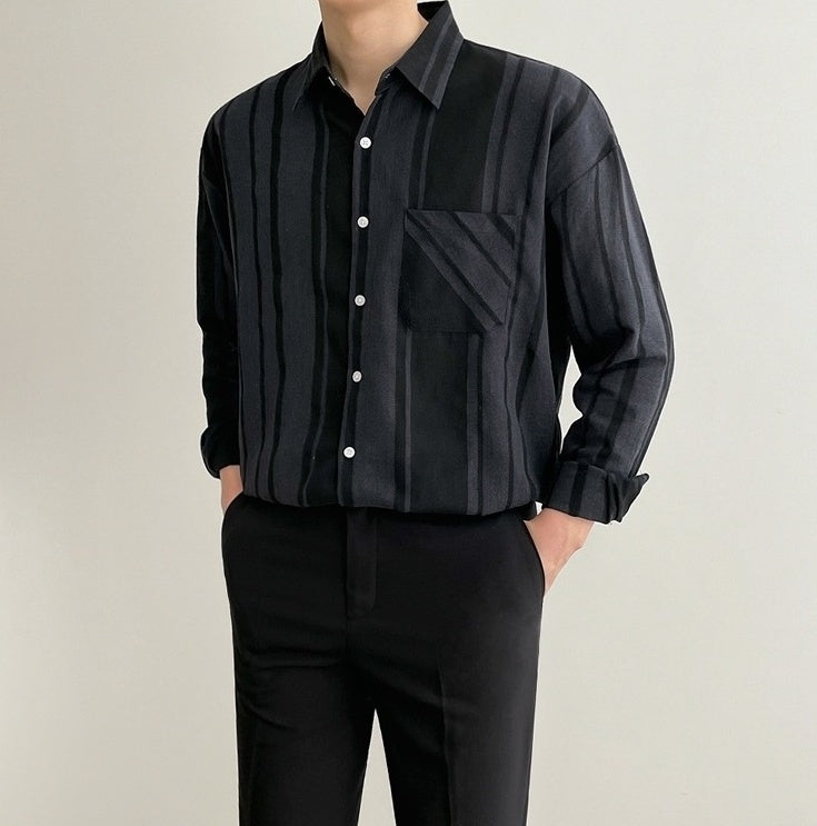 Stylish Black Long Sleeve Shirt