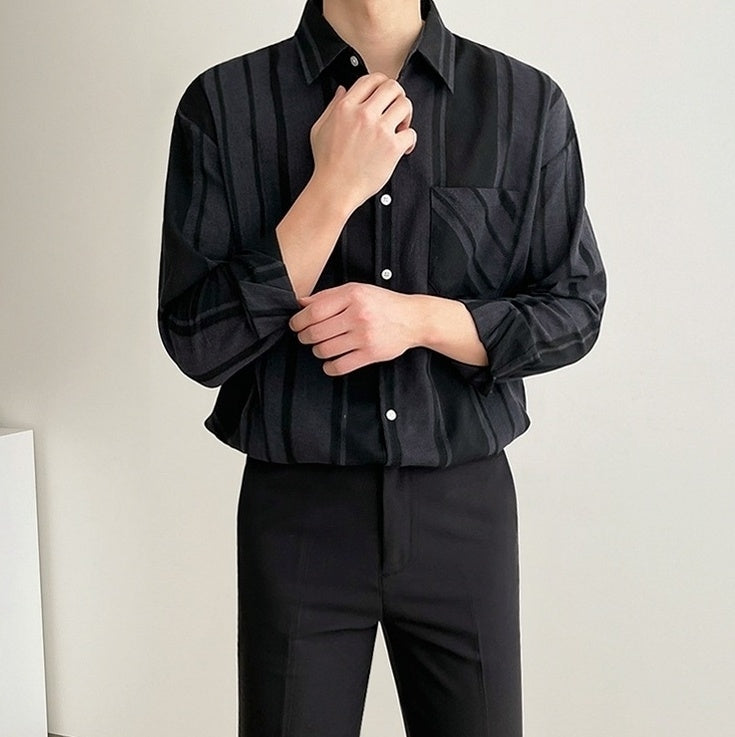Stylish Black Long Sleeve Shirt