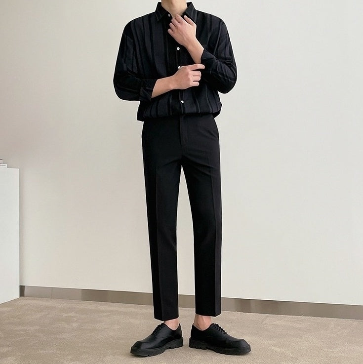 Stylish Black Long Sleeve Shirt