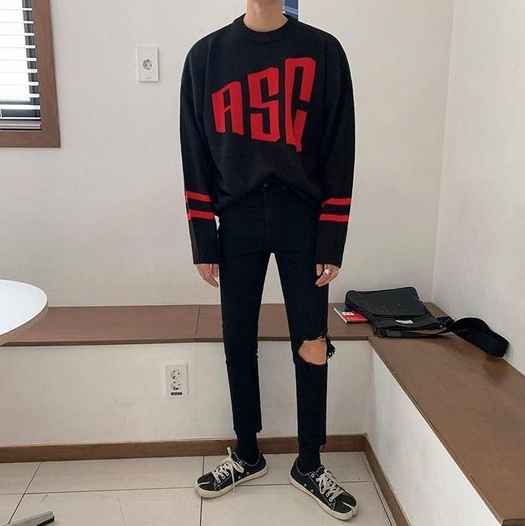Stylish Black Ripped Denim Pants