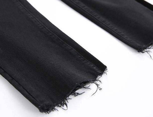 Stylish Black Ripped Denim Pants