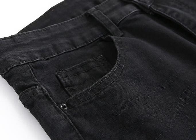Stylish Black Ripped Denim Pants