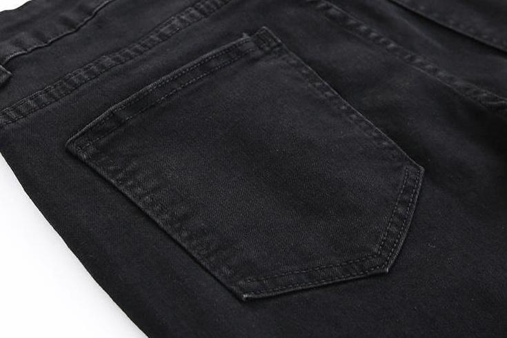 Stylish Black Ripped Denim Pants