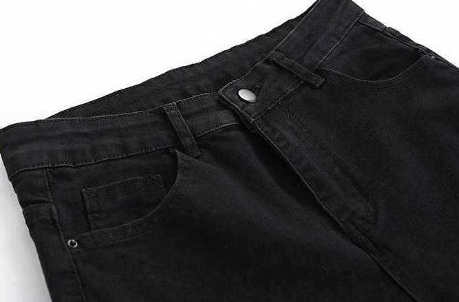 Stylish Black Ripped Denim Pants