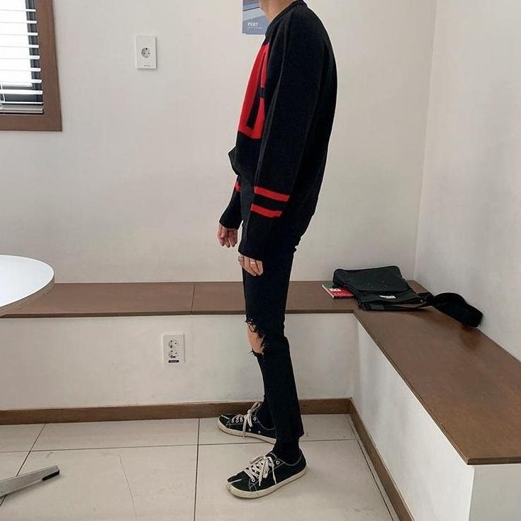 Stylish Black Ripped Denim Pants