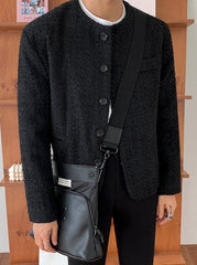 Stylish Casual Jacket With Turndown Collar