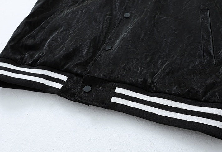 Stylish Color Block Bomber Flight Jacket