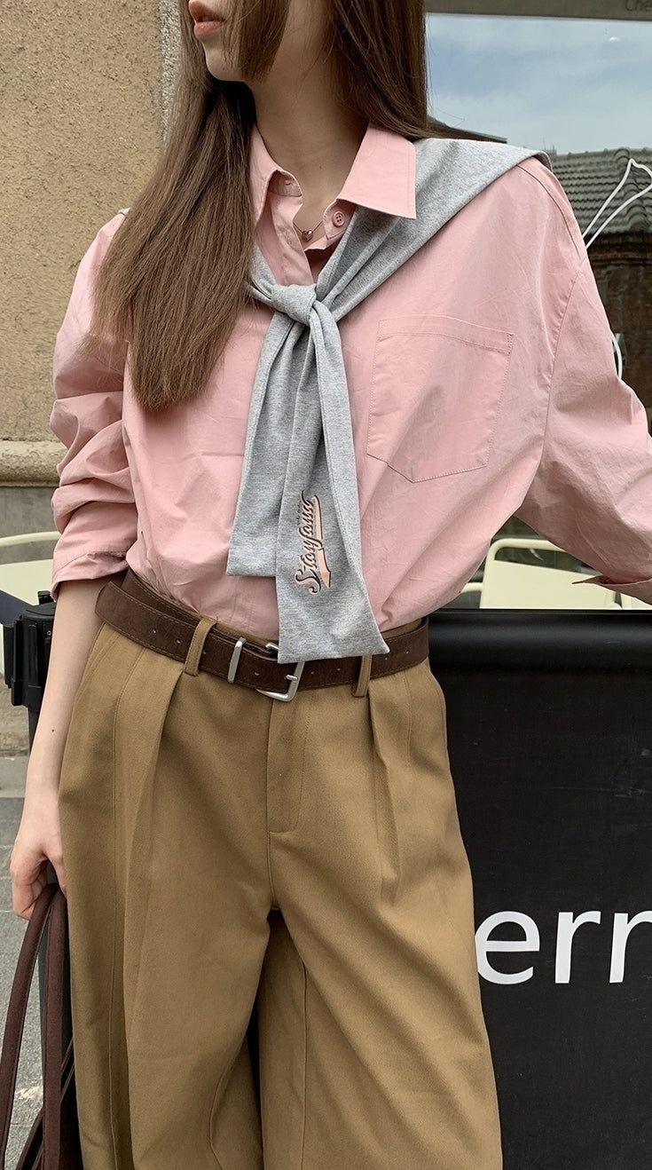 Stylish Gray Travel Shawl Cardigan