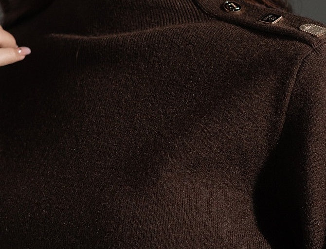 Stylish High Neck Winter Sweater