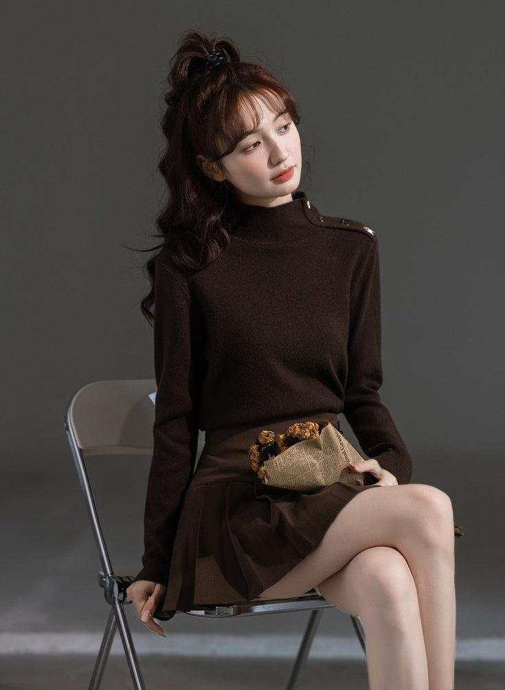 Stylish High Neck Winter Sweater