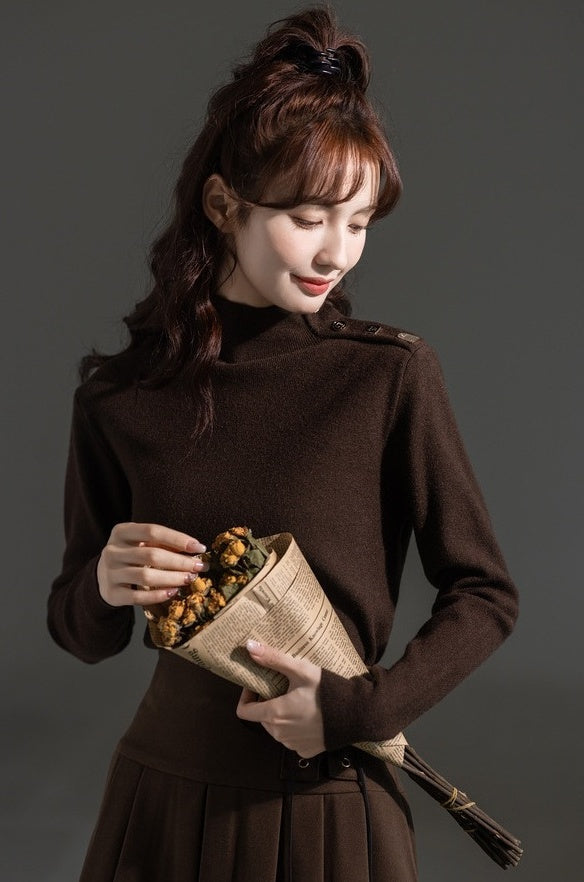 Stylish High Neck Winter Sweater