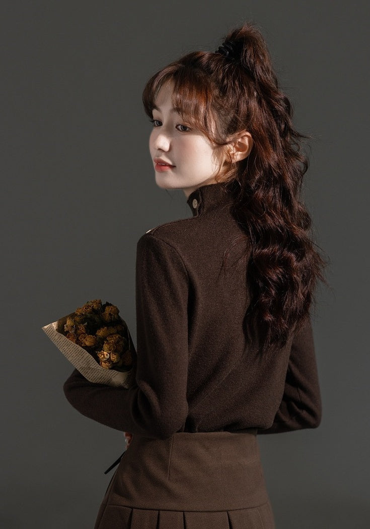 Stylish High Neck Winter Sweater