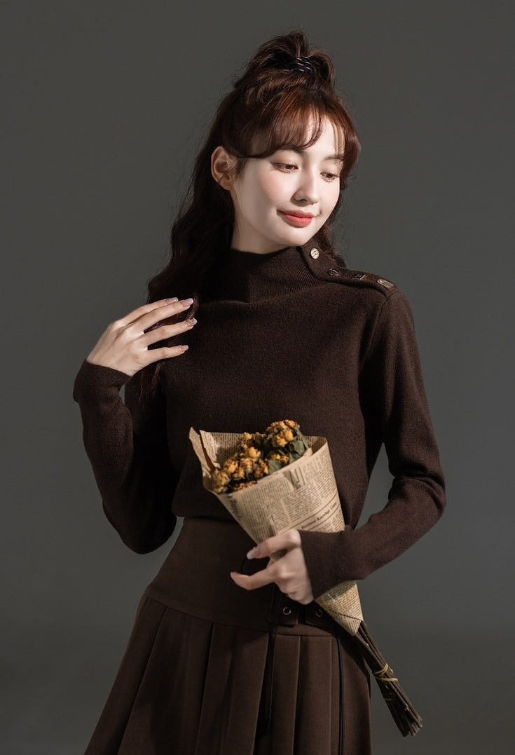 Stylish High Neck Winter Sweater