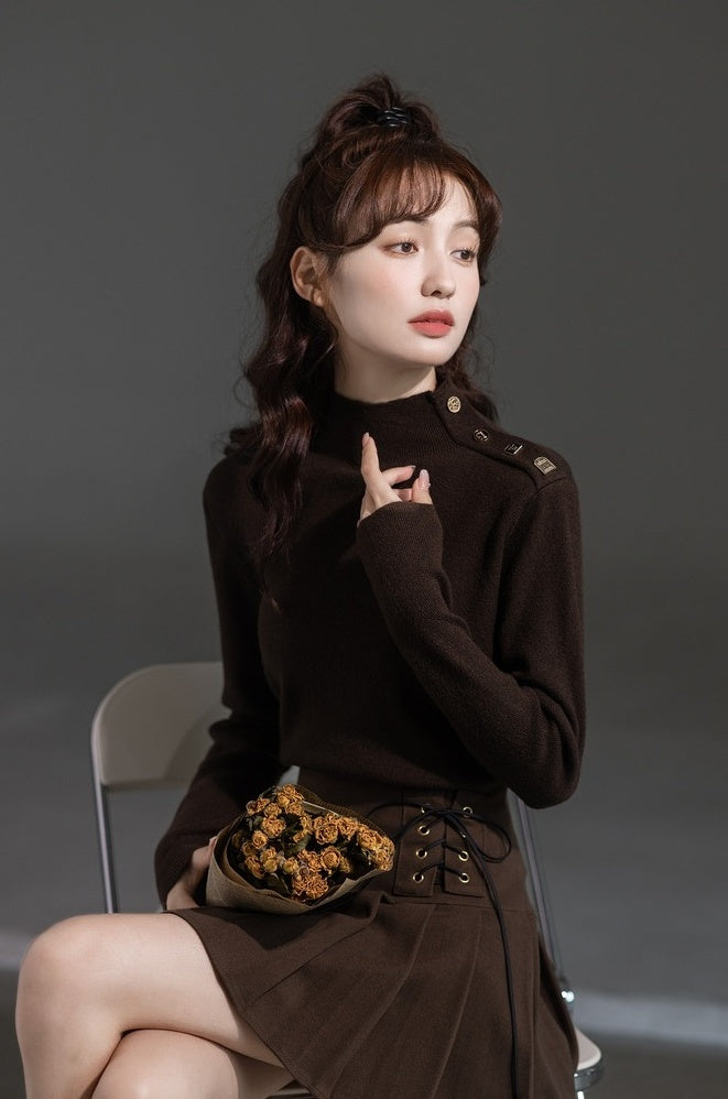 Stylish High Neck Winter Sweater