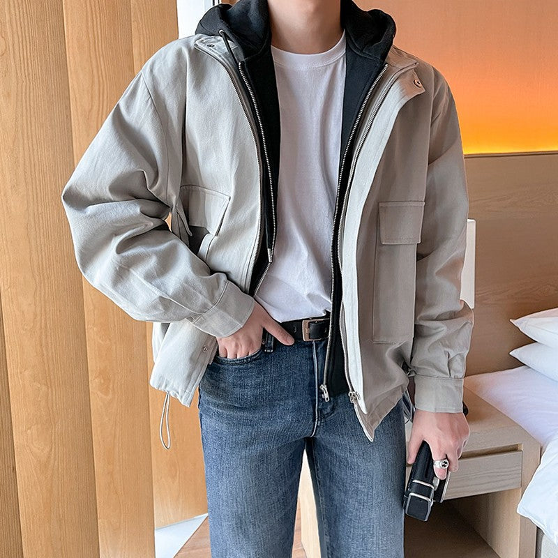Stylish Hooded Layered Jacket