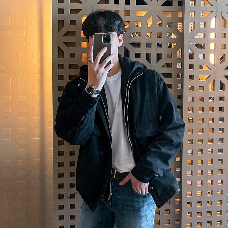 Stylish Hooded Layered Jacket