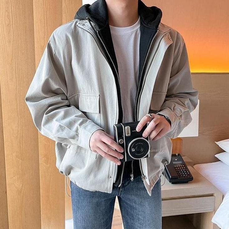 Stylish Hooded Layered Jacket