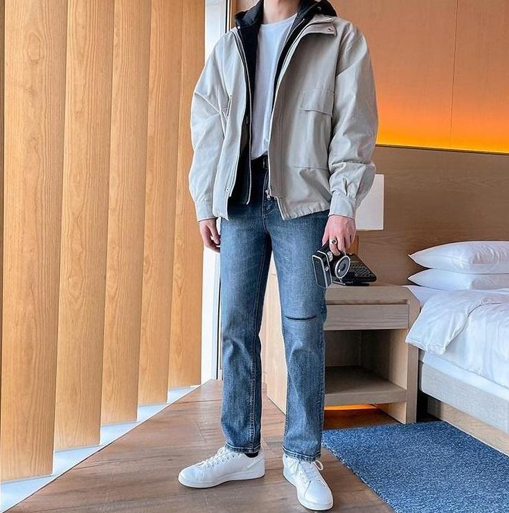 Stylish Hooded Layered Jacket