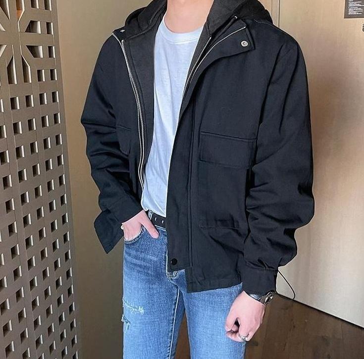 Stylish Hooded Layered Jacket
