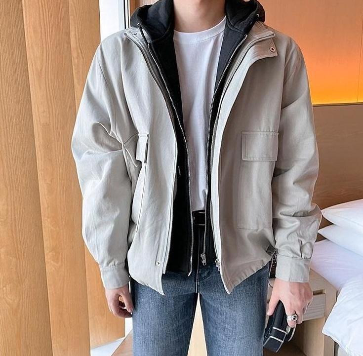 Stylish Hooded Layered Jacket