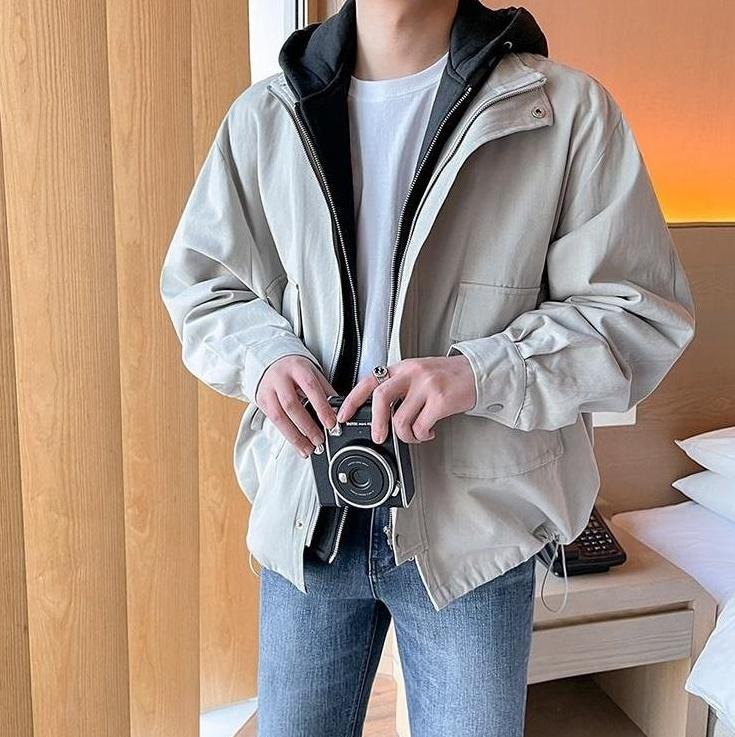 Stylish Hooded Layered Jacket