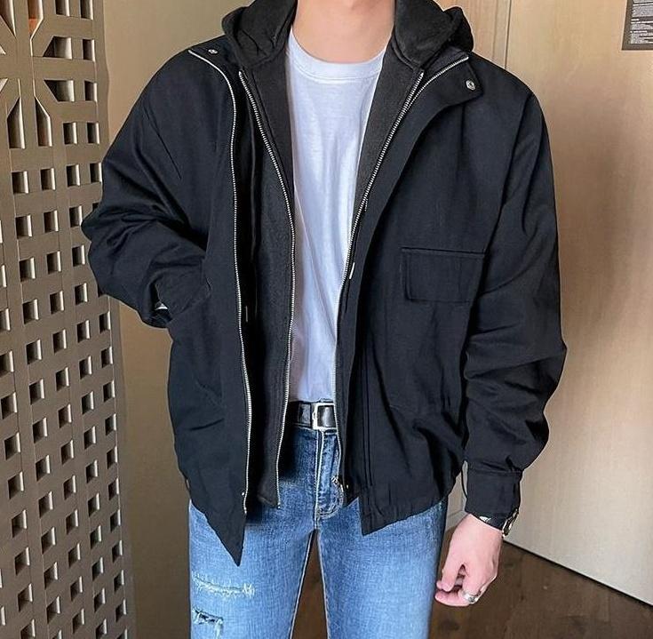 Stylish Hooded Layered Jacket